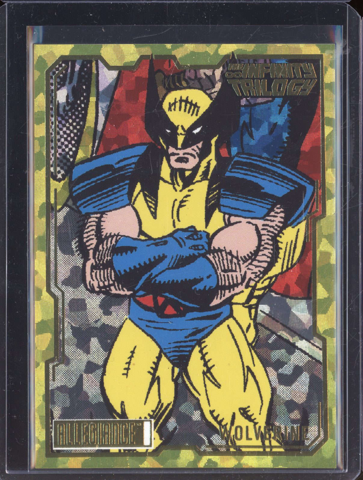 Wolverine  Upper Deck Allegiance Infinity Trilogy 24 Yellow Crackle 60/149