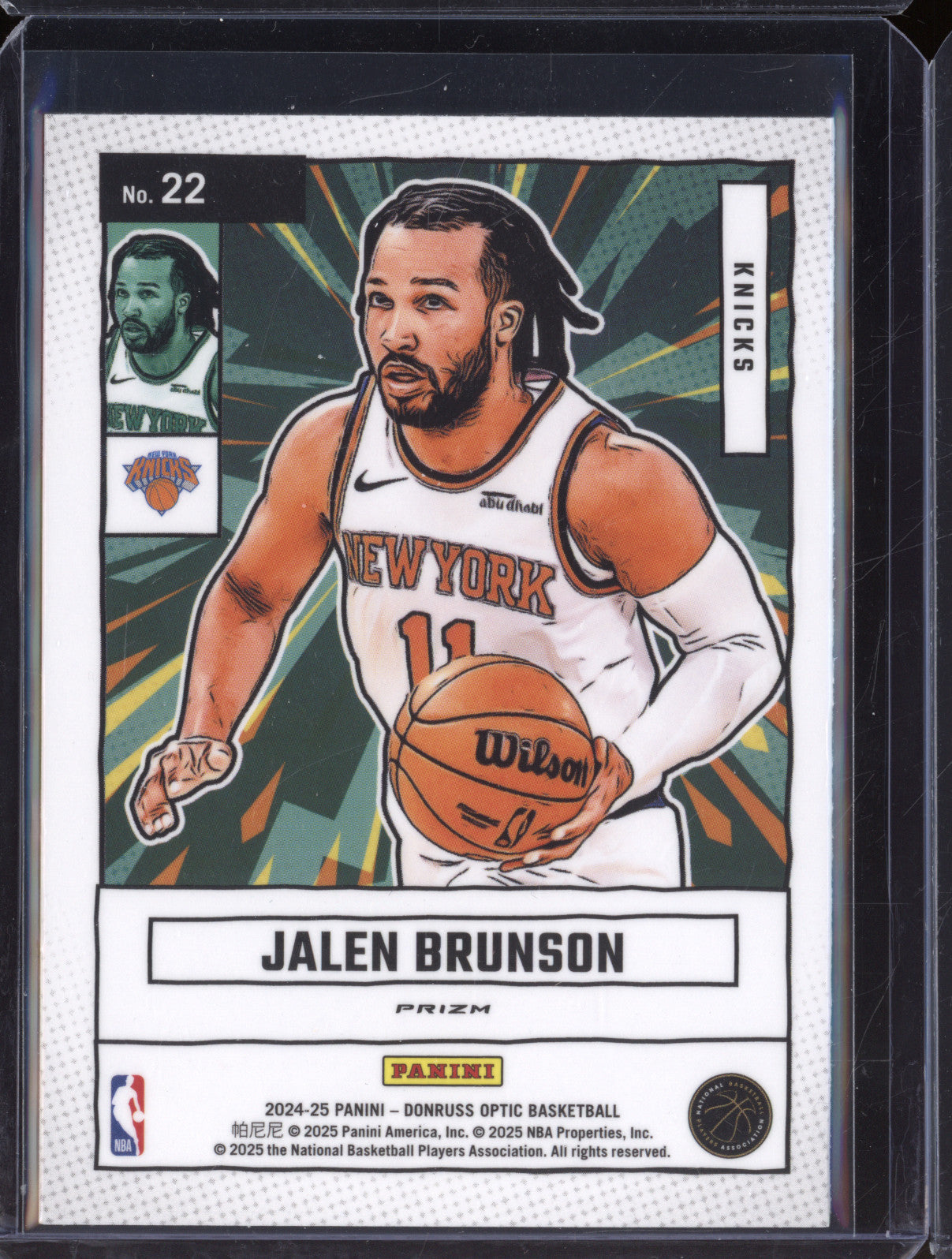 Jalen Brunson 2024-25 Panini Donruss Optic 22 Net Marvels