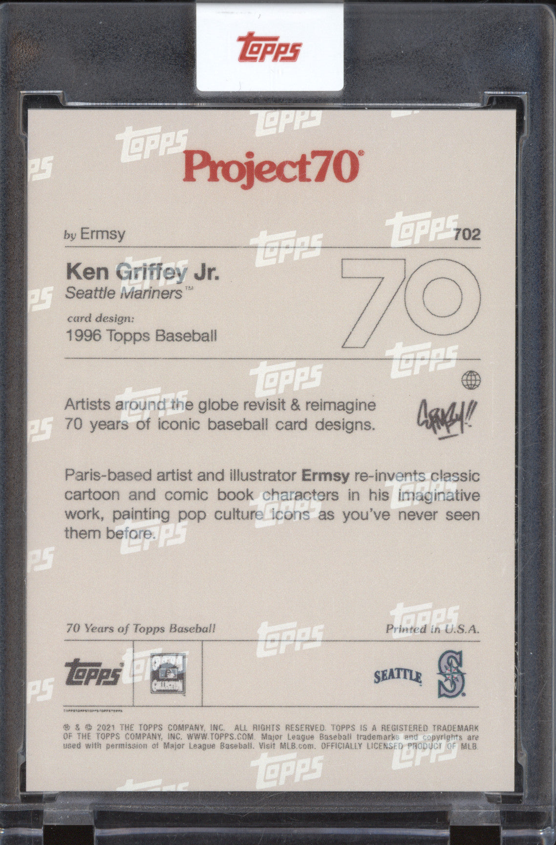 Ken Griffey Jr 2021 Topps Project 70 702