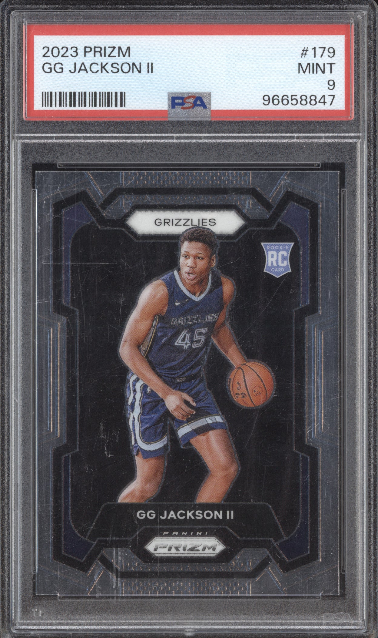 2023 Panini Prizm 179 GG Jackson II Base RC PSA 9