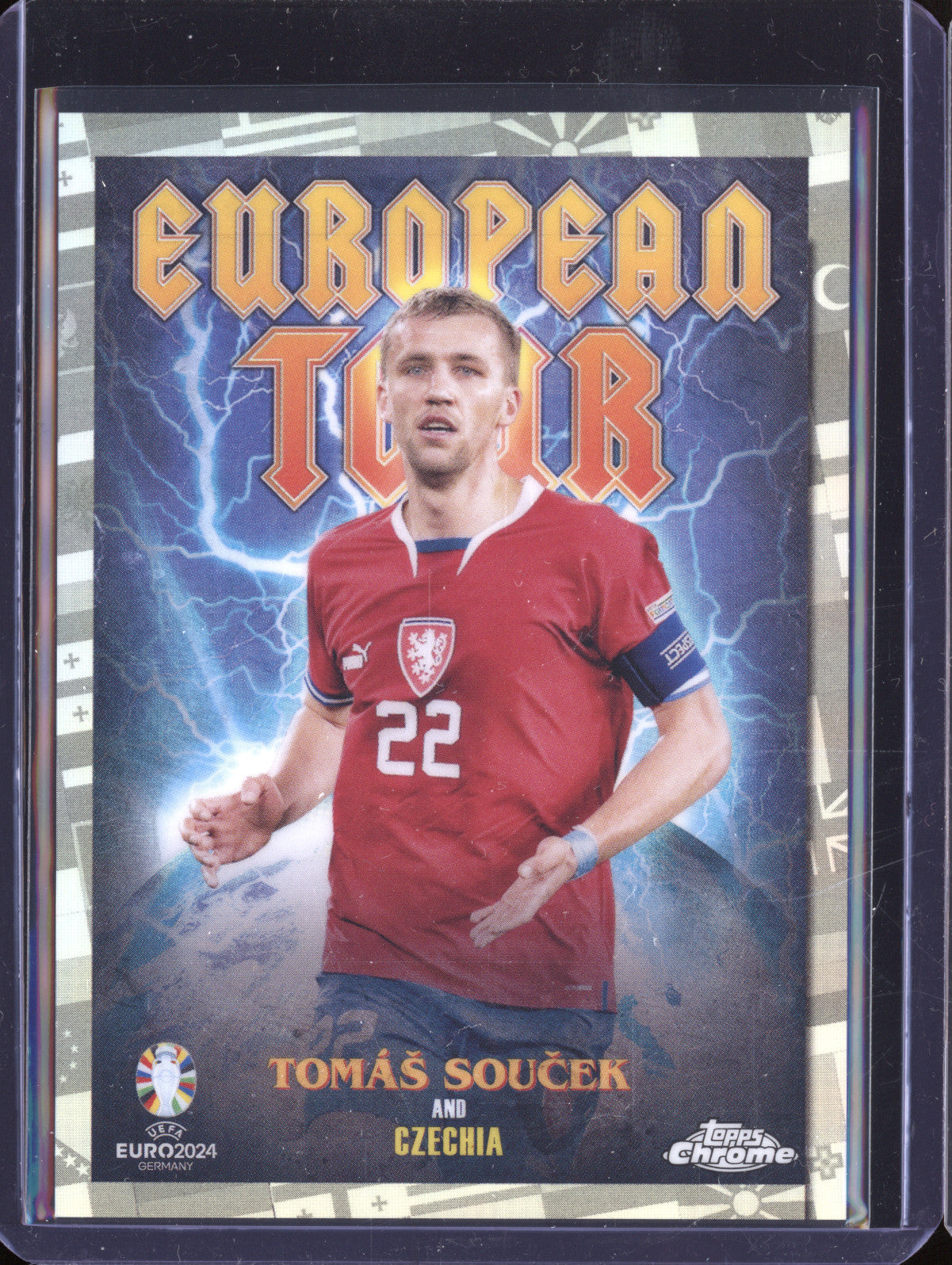 Tomas Soucek 2024 Topps Chrome Euro 2024 ET-2 European Tour