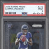 Lamar Jackson 2018 Panini Prizm 212 RC PSA 9