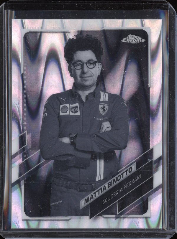 Mattia Binotto 2021 Topps Chrome F1 83 Ray Wave