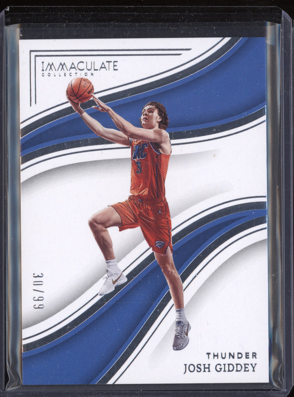 Josh Giddey 2022-23 Panini Immaculate 27 30/99