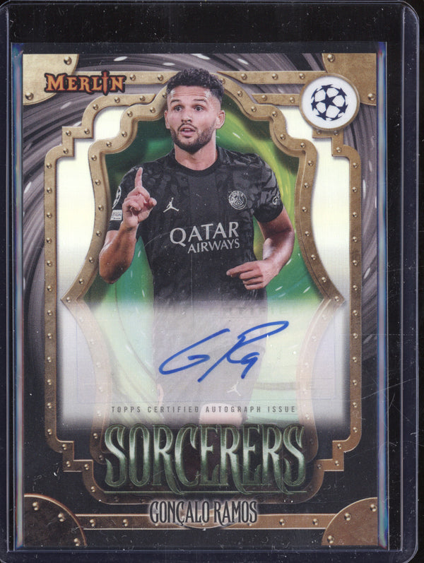 Goncalo Ramos 2023-24 Topps Merlin UCC SA-GR Sorcerers Autograph