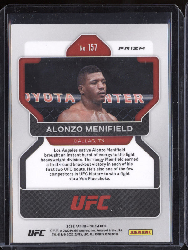 Alonzo Menifield 2022 Panini Prizm 157 Green RC