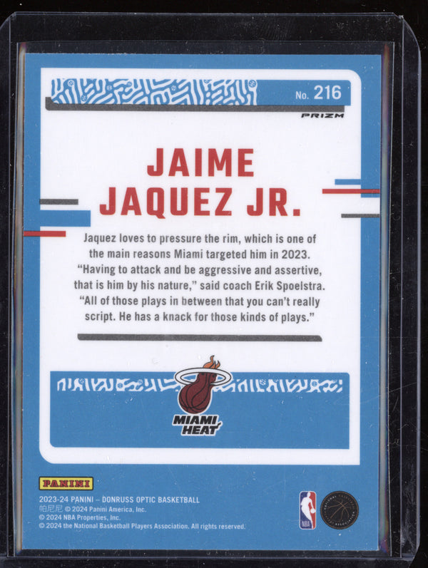 Jamie Jaquez Jr 2023-24 Panini Donruss Optic 216 Red International