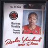 Scottie Barnes 2021-22 Panini Donruss Elite RY-SBA Red Green Asia Yearbook Auto RC