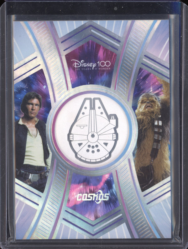 Millenium Falcon 2023 Kakawow Disney 100 CDQ-PC-06 Cosmos All-Star Medallion Card 153/255