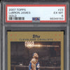 LeBron James 2007 Topps  23 Gold 523/2007 PSA 6