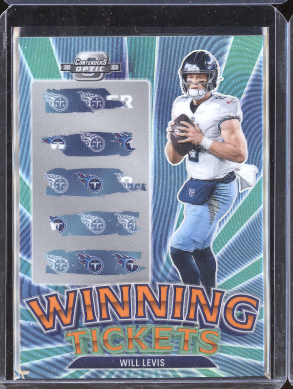 Will Levis 2023 Panini Contenders Optic WT-10 Winning Tickets Orange 43/50