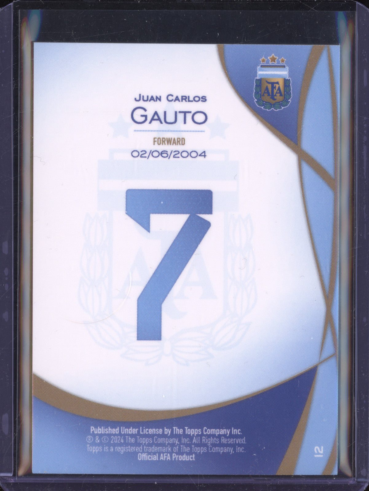 Juan Carlos Gauto 2024 Topps Lineage Argentina 12 1st Prospect Bronze RC 6/35