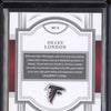 Drake London 2023 Panini National Treasures 4 Holo Gold 7/15