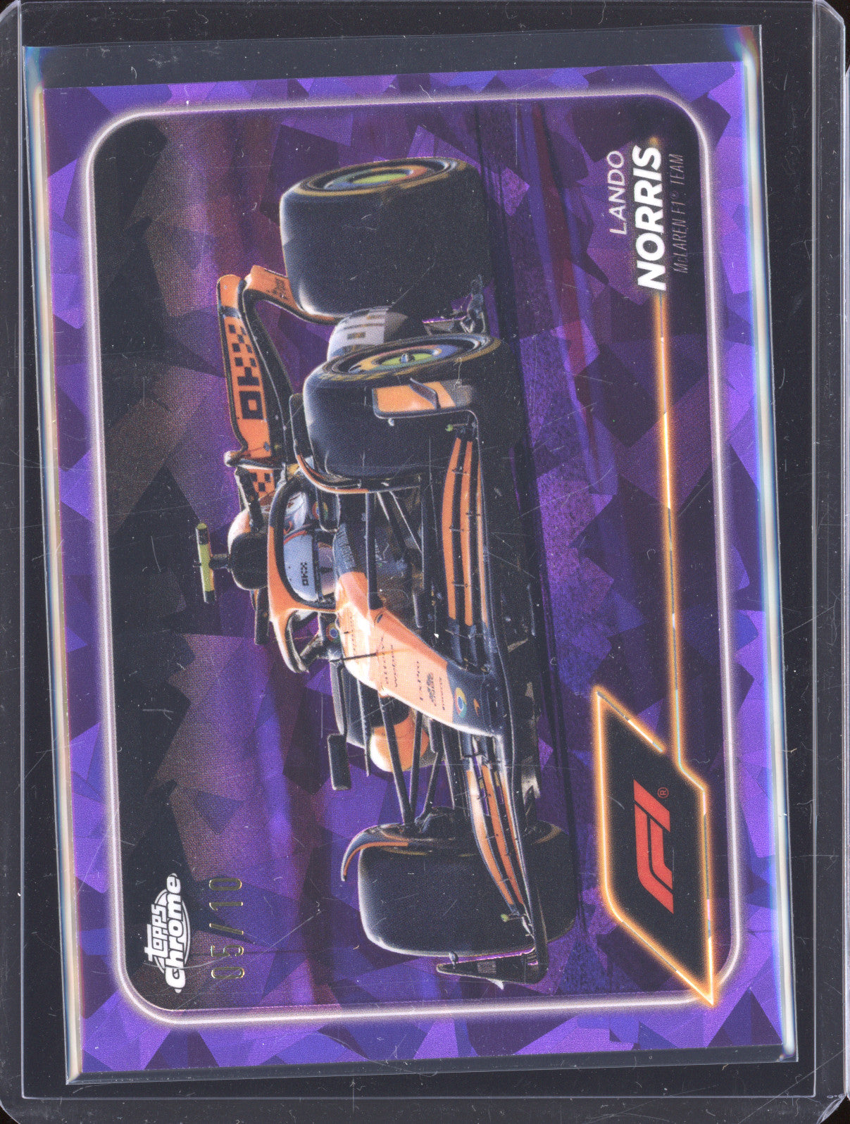 2024 Topps Chrome Formula 1 79 Lando Norris Purple Ice 05/10