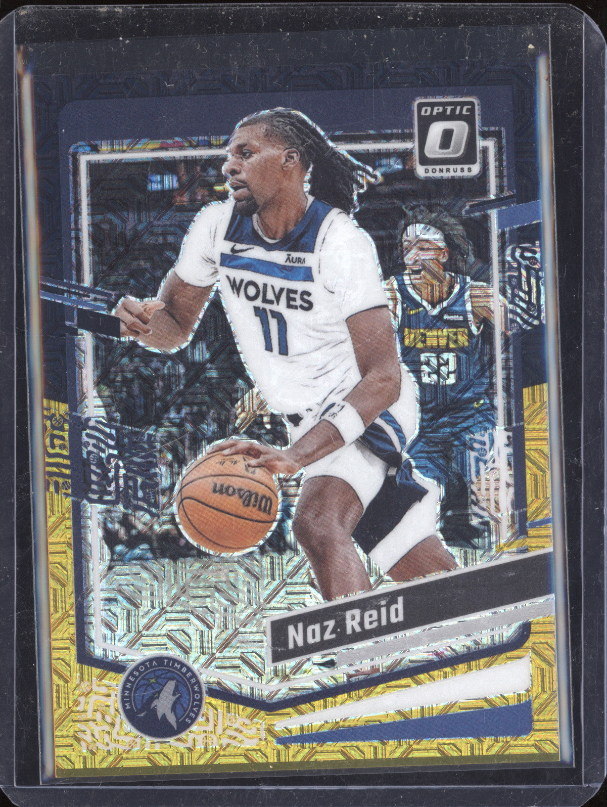 Naz Reid 2023-24 Panini Donruss Optic 192 Black Gold Choice 3/8