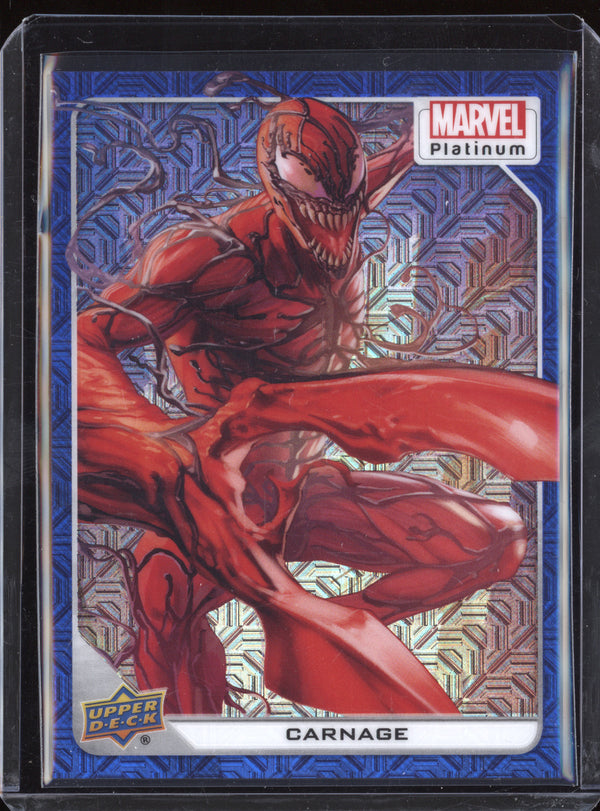 Carnage 2023 Upper Deck Platinum 74 Blue Traxx 28/499