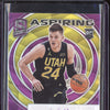 Walker Kessler 2022-23 Panini Spectra AA-WKK Aspiring Auto Purple RC 6/35