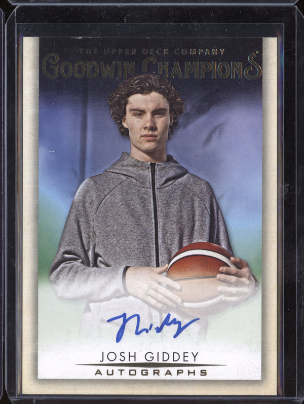 Josh Giddey 2021 Upper Deck Goodwin Champions A-GI Autographs RC