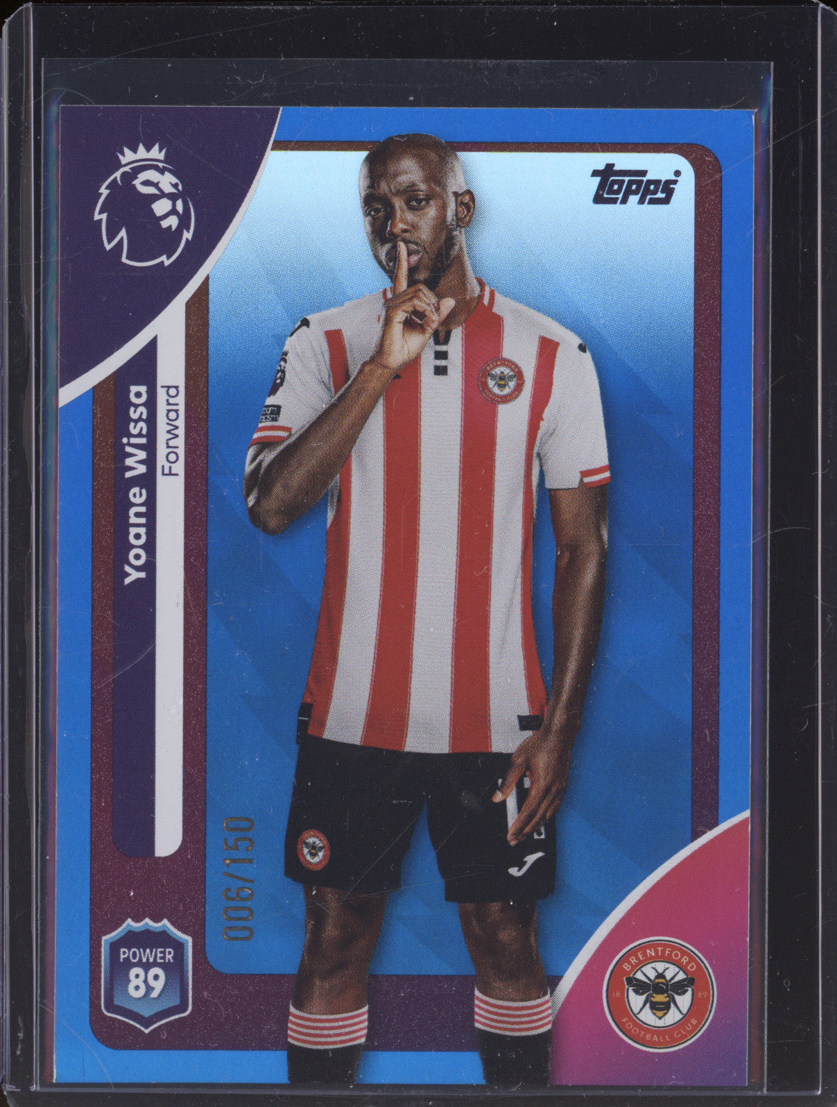 Yoane Wissa 2025-26 Topps Premier League 69 Blue 6/150