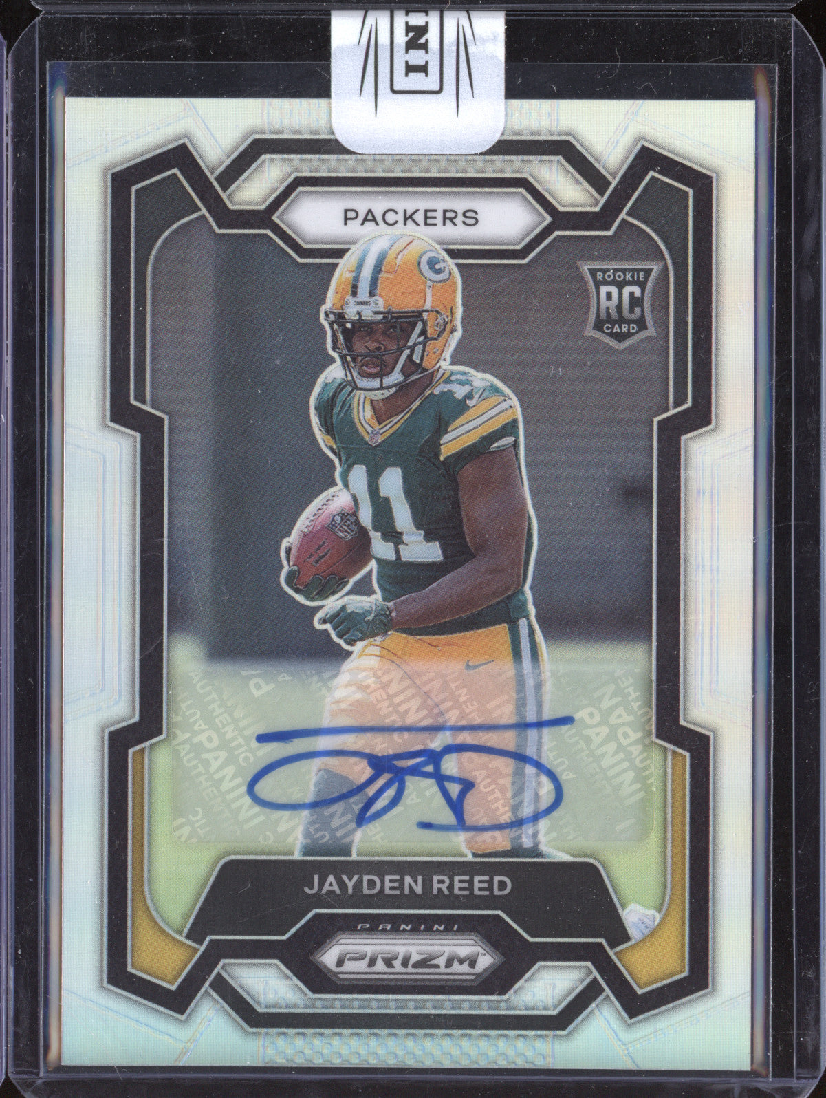 Jayden Reed 2023 Panini Prizm 334 Rookie Auto Silver RC