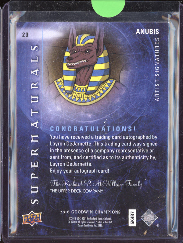 Anubis 2016 Upper Deck Goodwin Champions 23 Supernaturals Artist Signatures 6/25