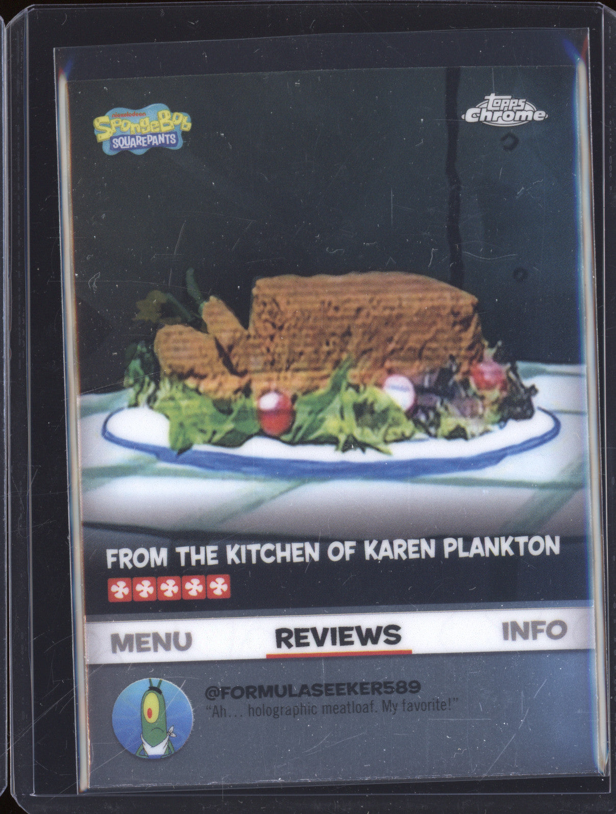 2025 Topps Chrome 25th Anniversary SpongeBob BB-1 Karen Plankton Reviews