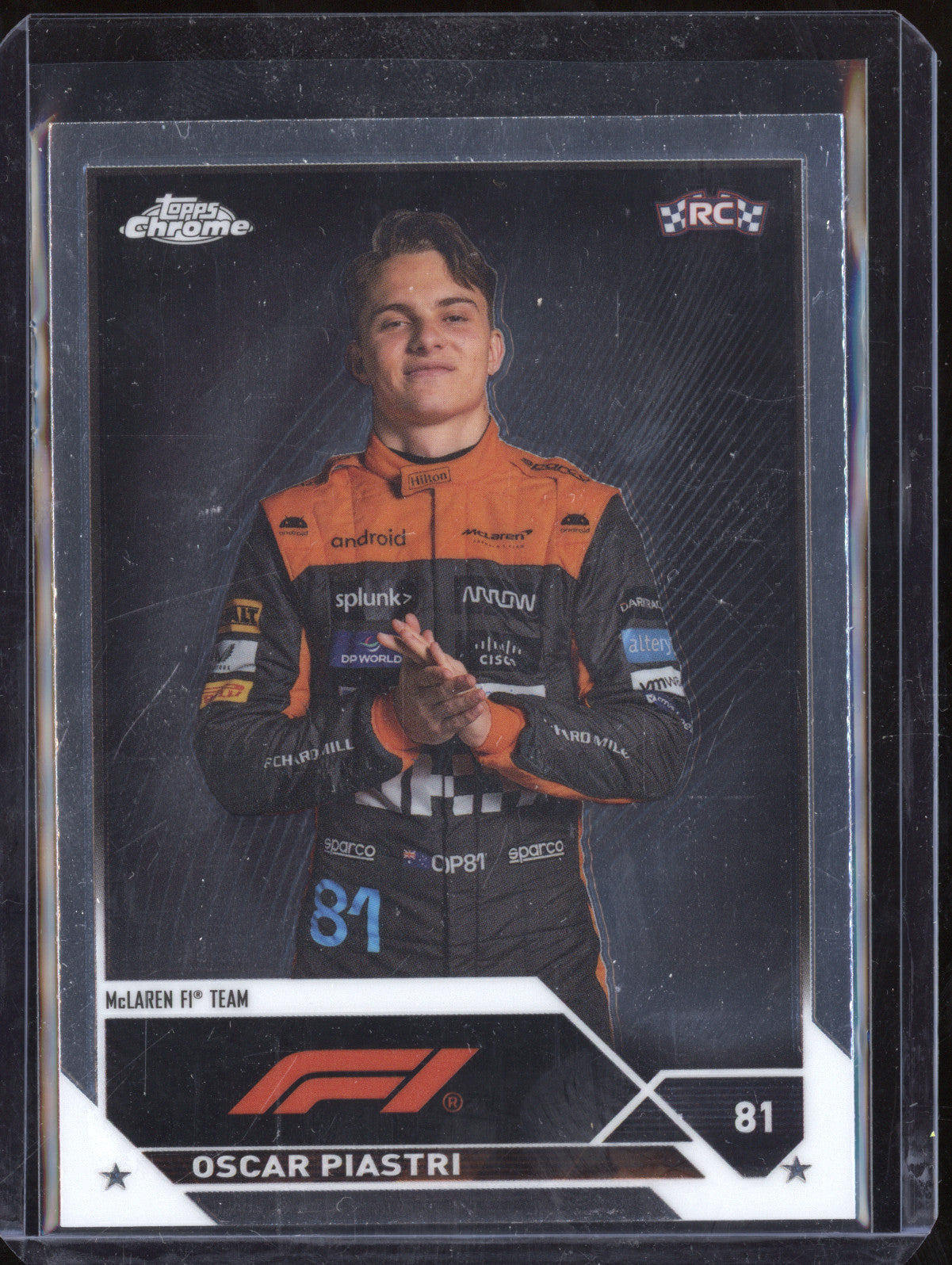 Oscar Piastri 2023 Topps Chrome 40 RC