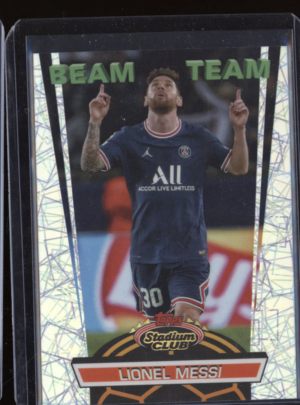 Lionel Messi 2021-22 Topps Stadium Club Chrome BT-LM 1992 Beam Team