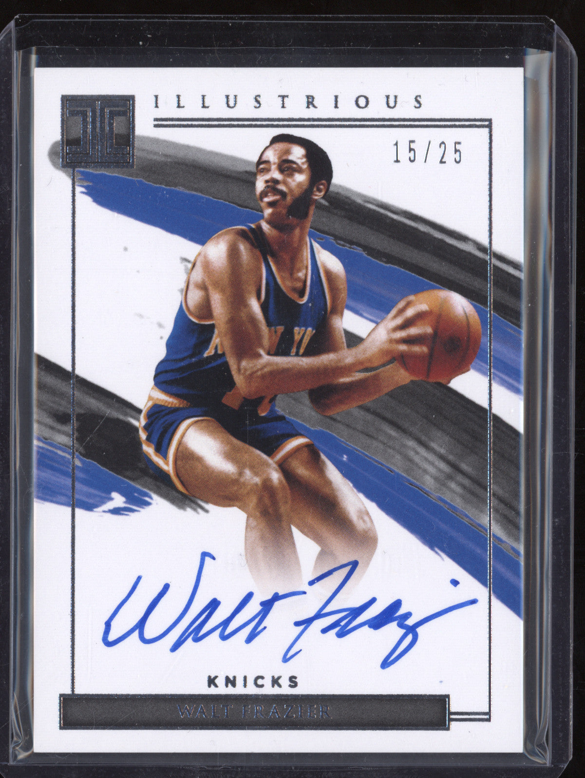 Walt Frazier 2020-21 Panini Impeccable IL-WFR Illustrious Ink Auto 15/25