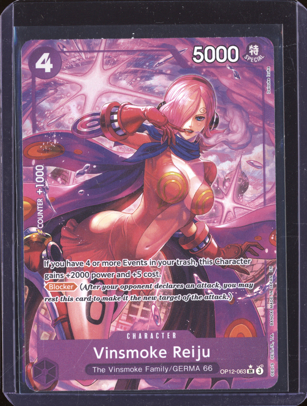Vinsmoke Reiju 2025 One Piece Legacy of the Master OP12-063 Super Rare Alt Art