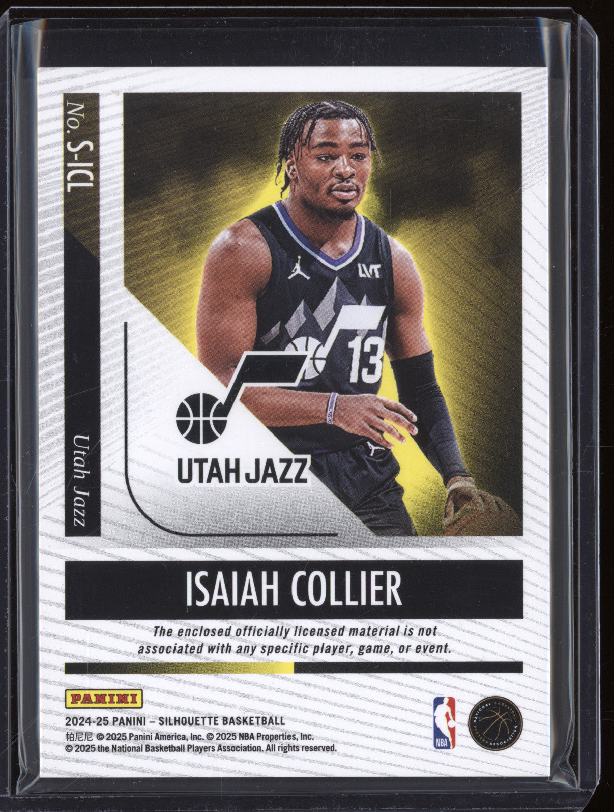 Isaiah Collier 2024-25 Panini Silhouette S-ICL Silhouettes RC