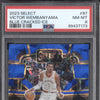 Victor Wembanyama 2023-24 Panini Select 87 Blue Cracked Ice RC PSA 8