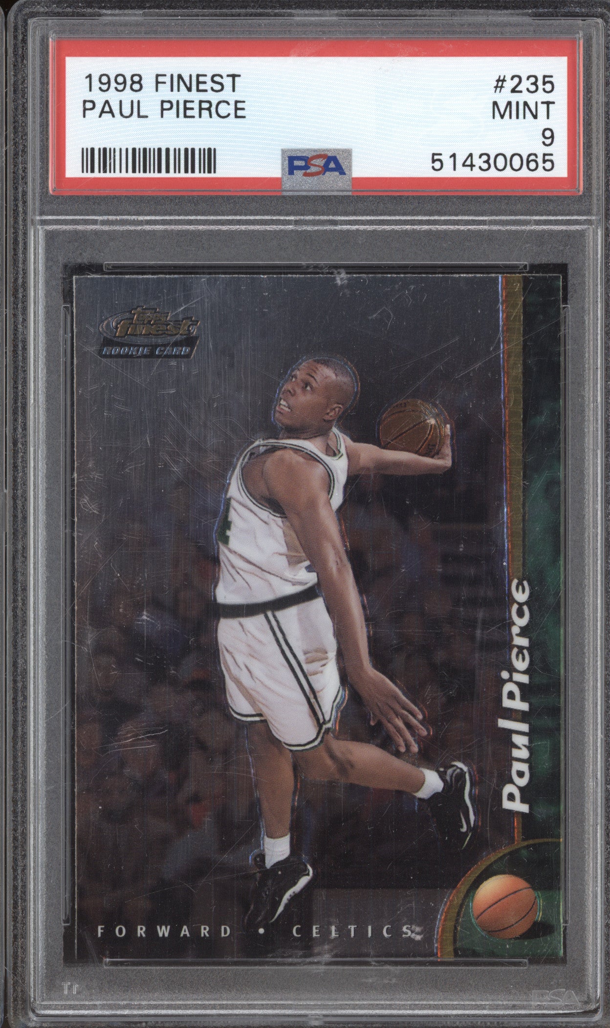 1998 Topps Finest 235 Paul Pierce RC PSA 9