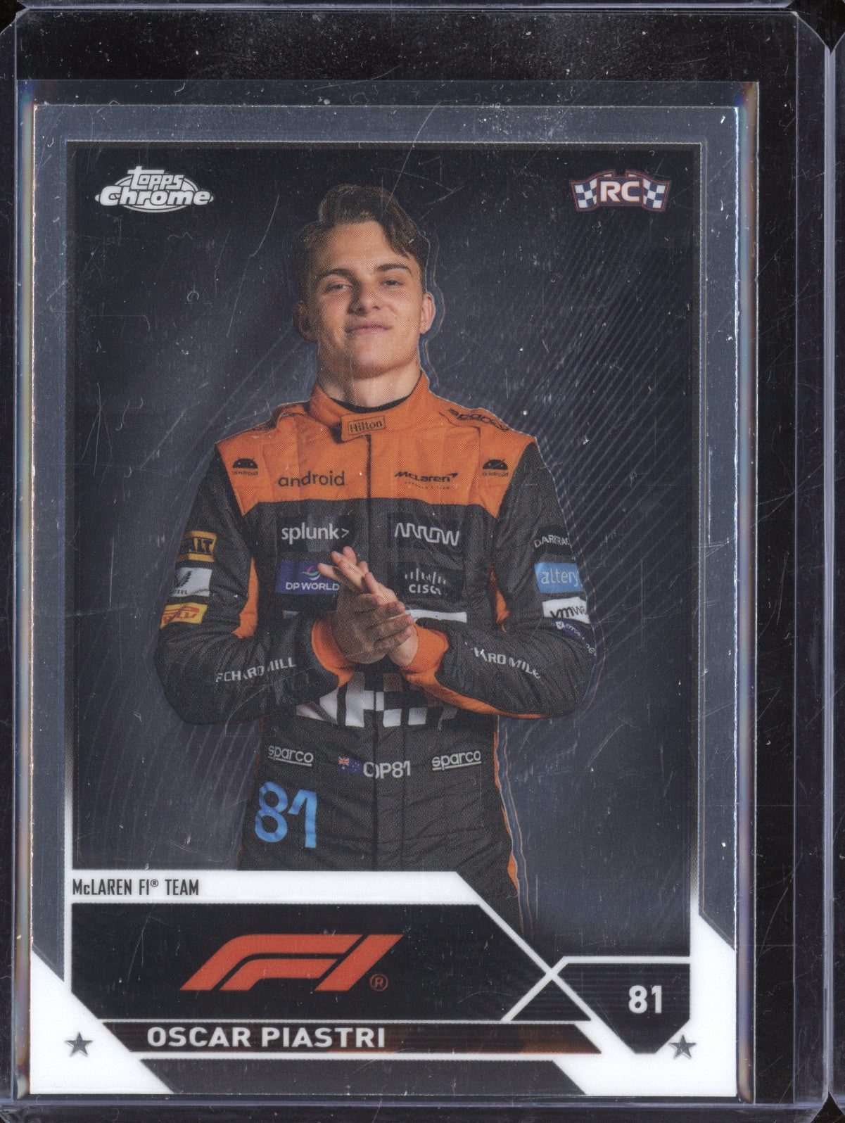 Oscar Piastri 2023 Topps Chrome 40 RC