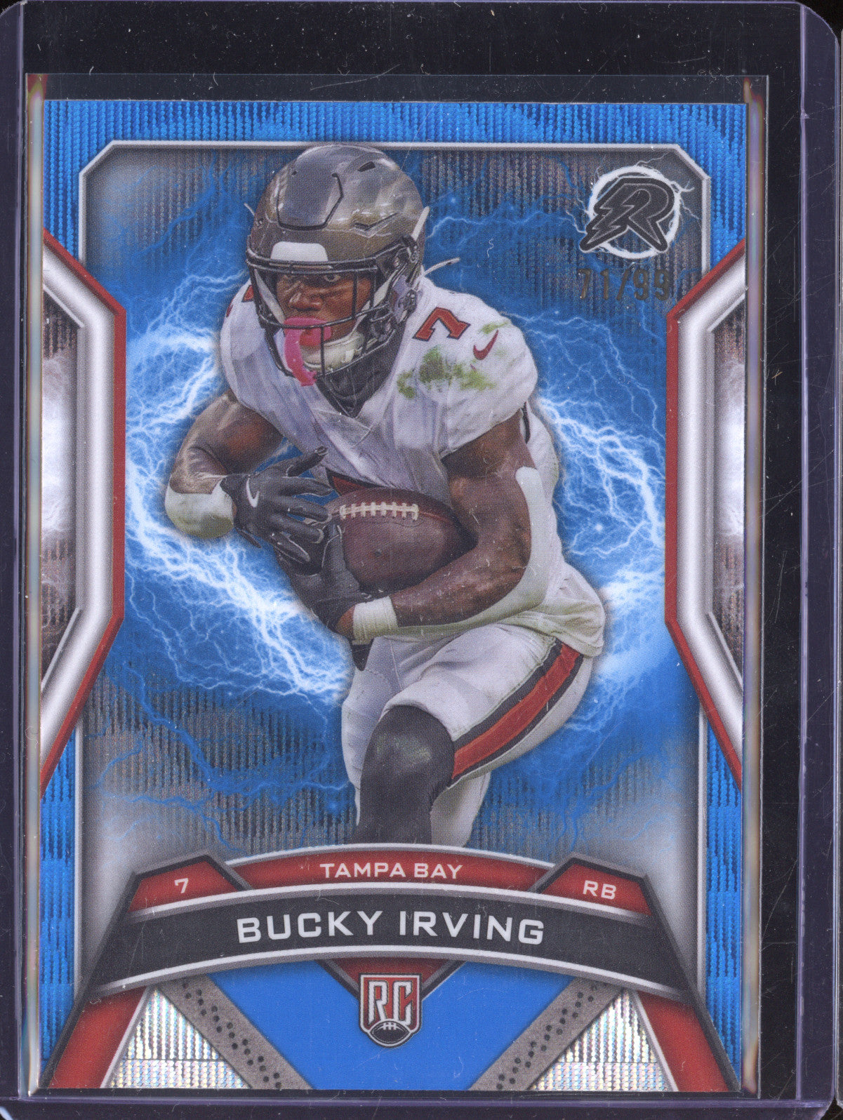 Bucky Irving 2024 Topps Resurgence 188 Blue Surge RC 71/99