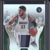 Karl-Anthony Towns 2017-18 Panini Totally Certified M-KAT Materials Green 2/5