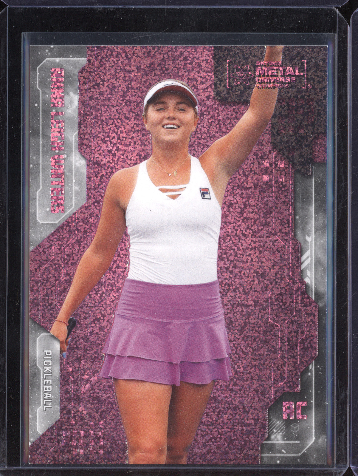 Anna Leigh Waters 2024 Skybox Metal Universe Champions 35 Pink FX 62/75