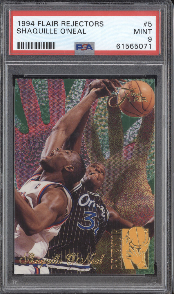 Shaquille O'Neal 1994-95 Flair Rejectors 5 PSA 9