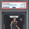 Victor Wembanyama 2023-24 Panini Prizm 136 RC PSA 10