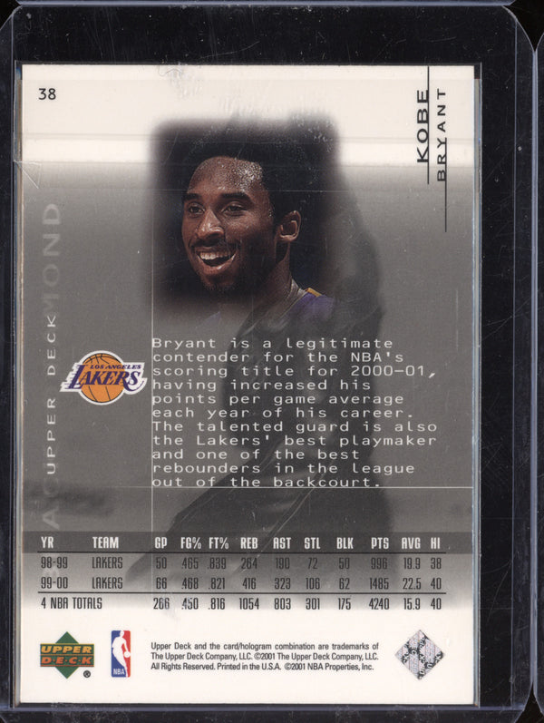 Kobe Bryant 2000-01 Upper Deck Black Diamond 38