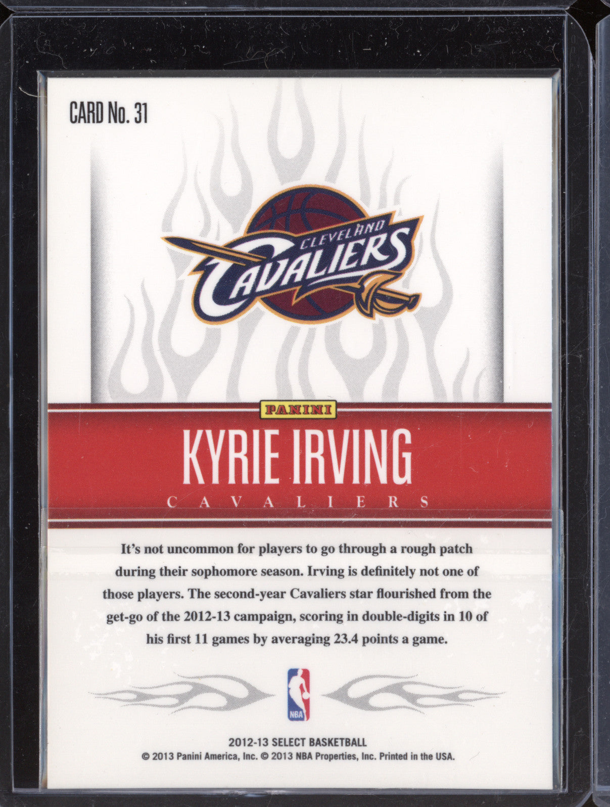 Kyrie Irving 2012-13 Panini Select 31 Hot Rookies RC