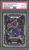 Jamal Murray 2023-24 Panini Prizm Monopoly 3 Monopoly Man Black & White PSA 10