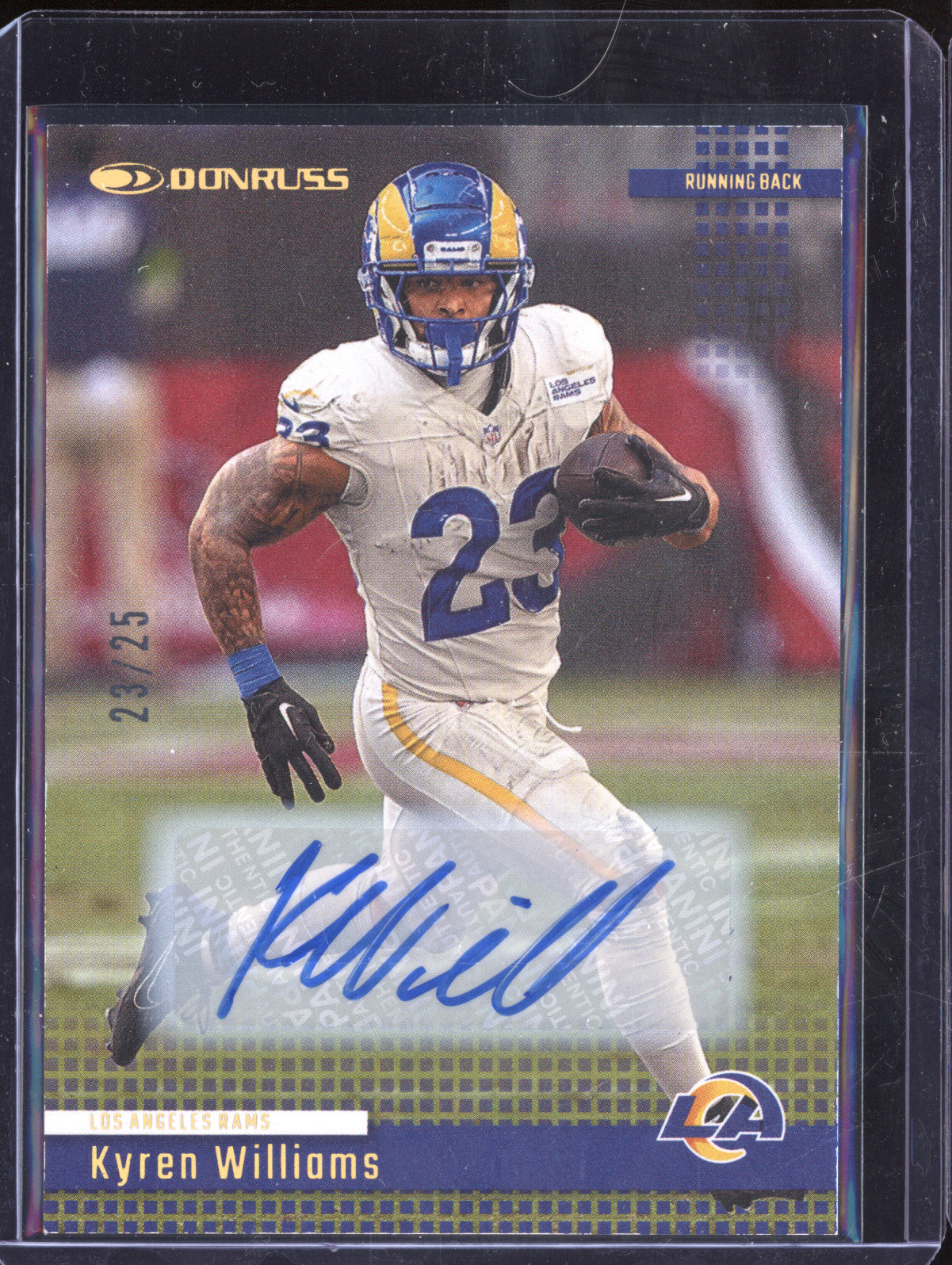 Kyren Williams 2024 Panini Donruss 13 Retro 2004 Auto 23/25