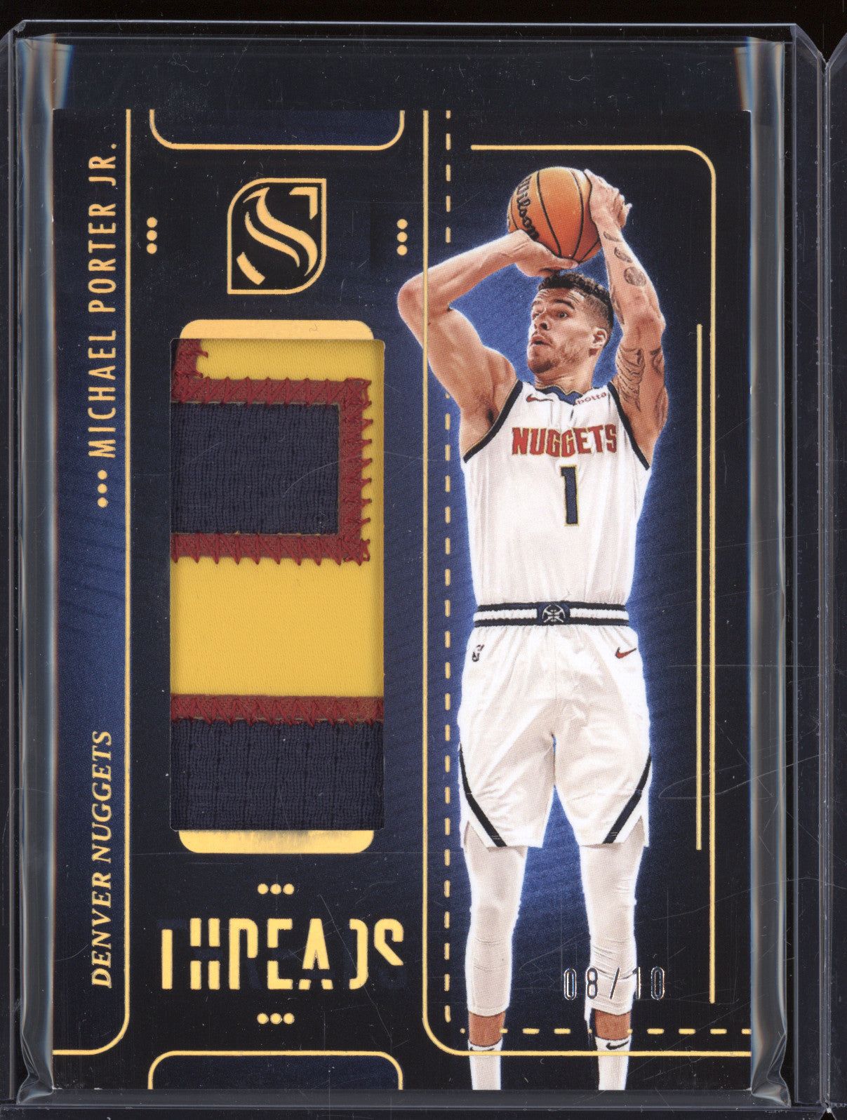 Michael Porter Jr. 2024-25 Panini Silhouette THR-MPJ Gold Threads  08/10