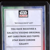 2023 Topps Star Wars Galaxy GV-16 Galactic Visions Aqua Refractor 58/199