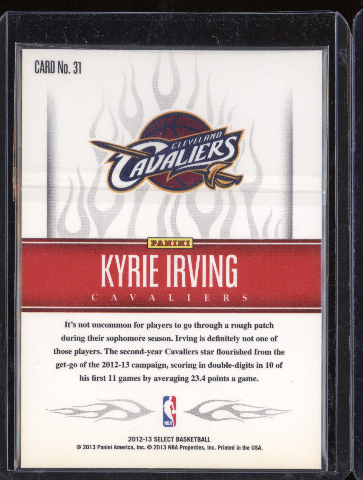 Kyrie Irving 2012-13 Panini Select 31 White Hot Rookies RC