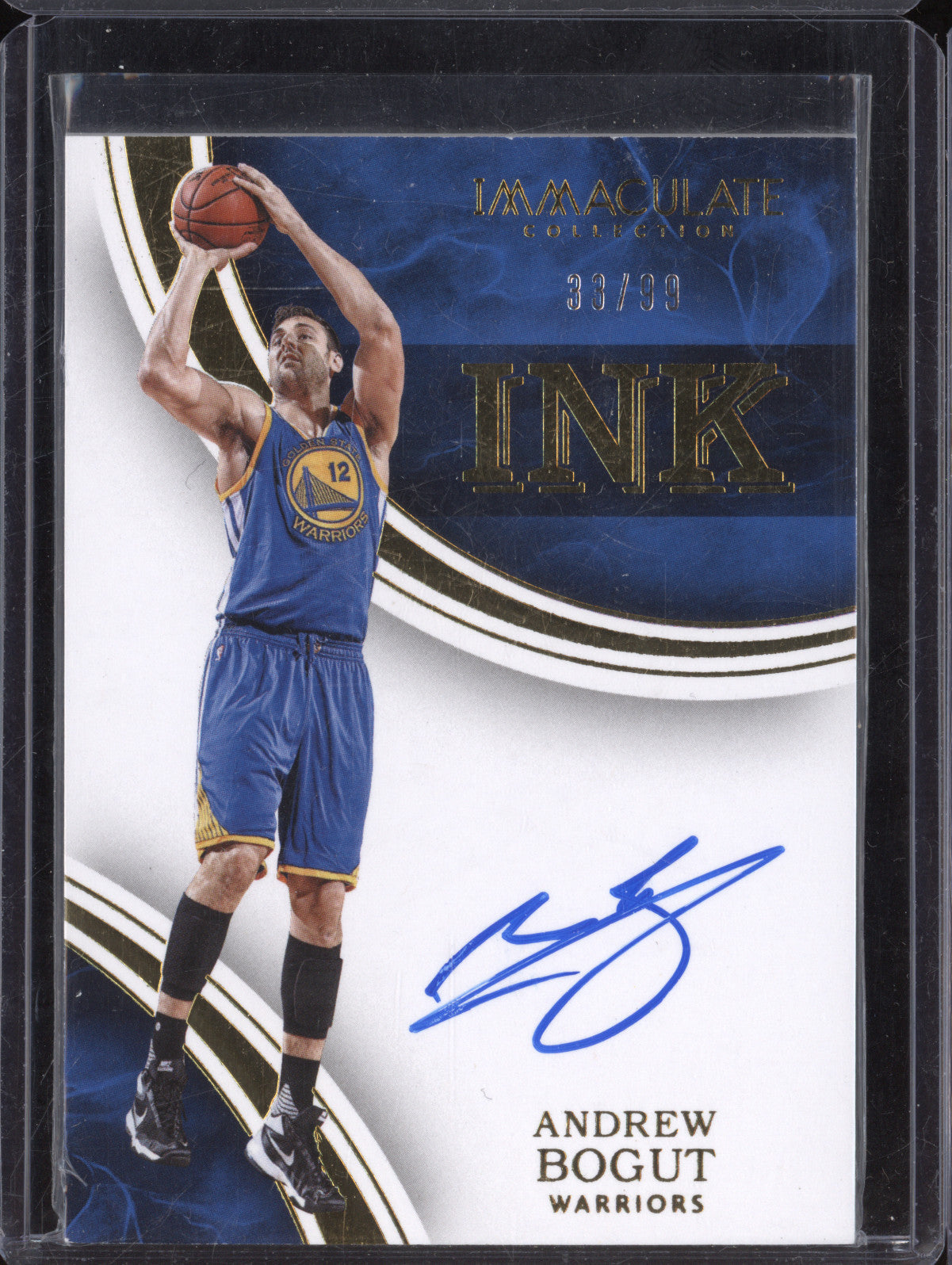 Andrew Bogut 2015-16 Panini Immaculate IK-ABO Ink Auto 33/99