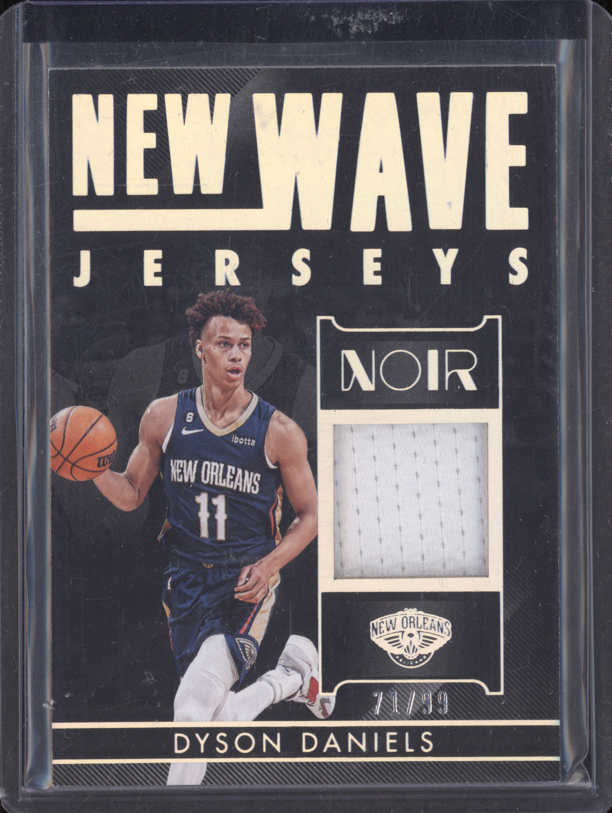 Dyson Daniels 2022-23 Panini Noir NWJ-DYD New Wave Jerseys 71/99
