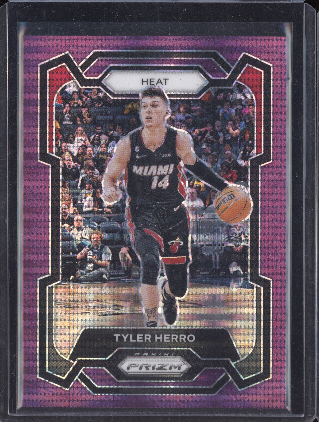 Tyler Herro 2023-24 Panini Prizm 32 Purple Pulsar 32/35