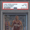 Allen Iverson 1996-97 Topps Chrome YQ1 Youthquake RC PSA 8